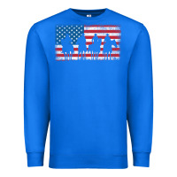 True Royal cowboy patriotic american flag 4th of july gift tee Premium Sweatshirt - linhVisuals