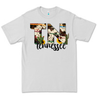 Dove Grey tenesse state cowhide serape cactus Premium Tee - RanaPortraitStore