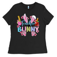 Easter Teacher Bunny Ladies Tee | Teevron