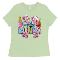 Matcha Easter Teacher bunny Ladies Tee - OliviaCreatesArt