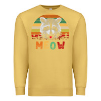 Antique Gold funny vintage raccoon meow raccoon lovers Premium Sweatshirt - linhVisuals
