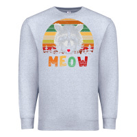 Heather Grey funny vintage raccoon meow raccoon lovers Premium Sweatshirt - linhVisuals