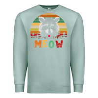 Seafoam funny vintage raccoon meow raccoon lovers Premium Sweatshirt - linhVisuals