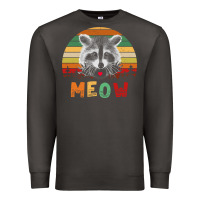 Smoke funny vintage raccoon meow raccoon lovers Premium Sweatshirt - linhVisuals