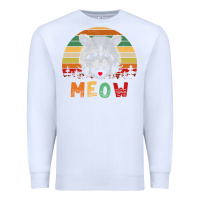 White funny vintage raccoon meow raccoon lovers Premium Sweatshirt - linhVisuals