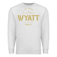 Oatmeal Heather The Legend Wyatt Funny Personalized Name Premium Sweatshirt - linhVisuals