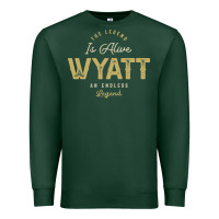 Sports Green The Legend Wyatt Funny Personalized Name Premium Sweatshirt - linhVisuals