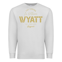 Dove Grey The Legend Wyatt Funny Personalized Name Premium Sweatshirt - linhVisuals