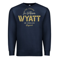 The Legend Wyatt Funny Personalized Name Premium Sweatshirt | Teevron