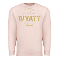 Pale Pink The Legend Wyatt Funny Personalized Name Premium Sweatshirt - linhVisuals