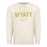 Sandshell The Legend Wyatt Funny Personalized Name Premium Sweatshirt - linhVisuals