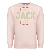 Pale Pink Genuine Jack Funny Personalized Name Premium Sweatshirt - linhVisuals