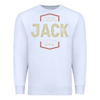 White Genuine Jack Funny Personalized Name Premium Sweatshirt - linhVisuals