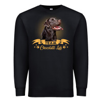 Black labrador retriever team chocolate lab funny Premium Sweatshirt - linhVisuals