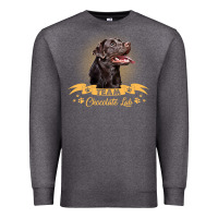 Charcoal Heather labrador retriever team chocolate lab funny Premium Sweatshirt - linhVisuals