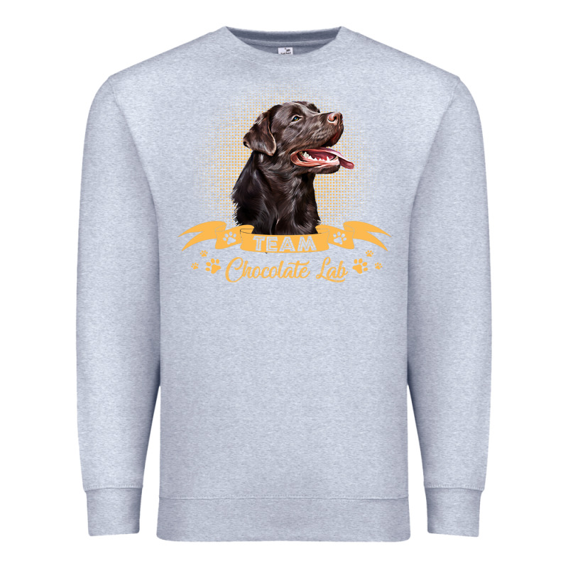 Labrador Retriever Team Chocolate Lab Funny Premium Sweatshirt by linhVisuals | Teevron