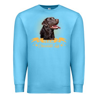 Ocean Blue labrador retriever team chocolate lab funny Premium Sweatshirt - linhVisuals