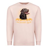 Pale Pink labrador retriever team chocolate lab funny Premium Sweatshirt - linhVisuals