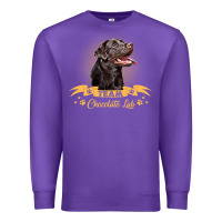 Purple labrador retriever team chocolate lab funny Premium Sweatshirt - linhVisuals