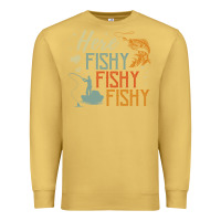 Antique Gold here fishy fishy fishy fishing lovers gifts Premium Sweatshirt - linhVisuals