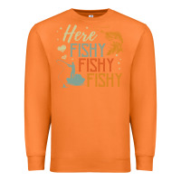 Carrot here fishy fishy fishy fishing lovers gifts Premium Sweatshirt - linhVisuals
