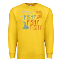 Lemon here fishy fishy fishy fishing lovers gifts Premium Sweatshirt - linhVisuals
