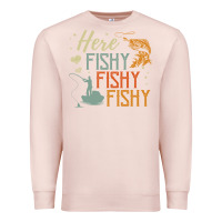 Pale Pink here fishy fishy fishy fishing lovers gifts Premium Sweatshirt - linhVisuals