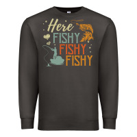 Smoke here fishy fishy fishy fishing lovers gifts Premium Sweatshirt - linhVisuals