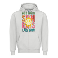 Dove Grey boat waves sun rays lake days Zipper Hoodie - JahusDesignShop