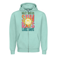 Seafoam boat waves sun rays lake days Zipper Hoodie - JahusDesignShop