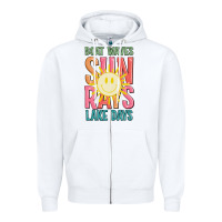 White boat waves sun rays lake days Zipper Hoodie - JahusDesignShop
