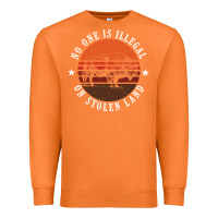 Carrot no one is illegal on stolen land 4th of july bison Premium Sweatshirt - linhVisuals