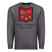 Charcoal Heather Lake Forest College Premium Sweatshirt - linhVisuals