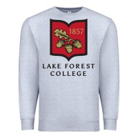 Heather Grey Lake Forest College Premium Sweatshirt - linhVisuals