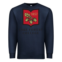 Navy Lake Forest College Premium Sweatshirt - linhVisuals