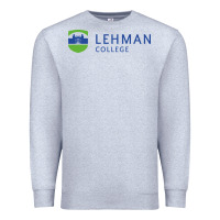 Heather Grey Lehman College CUNY Premium Sweatshirt - linhVisuals