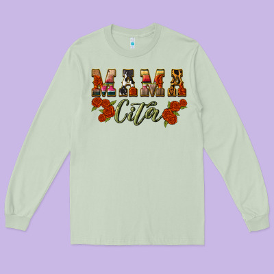 Mama Cita Long Sleeve Tee Designed By Bundleandbundleshop