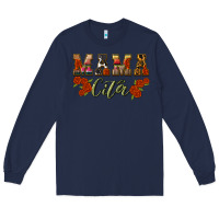 Navy mama cita Long Sleeve Tee - BundleAndBundleShop