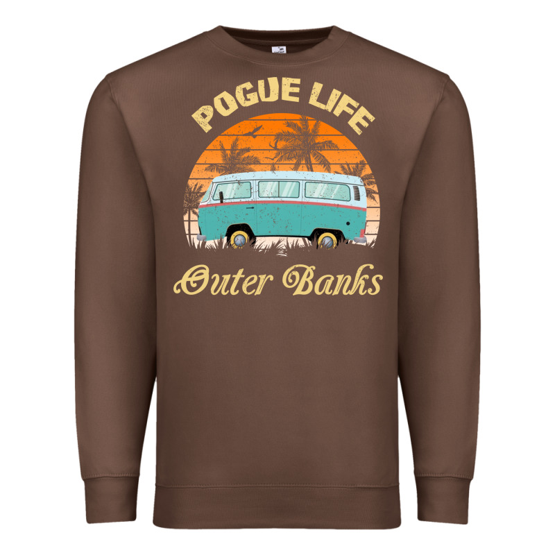 Pogue Life Outer Banks Retro Vintage Sunny Premium Sweatshirt by linhVisuals | Teevron