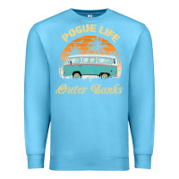 Ocean Blue pogue life outer banks retro vintage sunny Premium Sweatshirt - linhVisuals