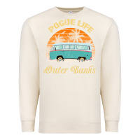 Sandshell pogue life outer banks retro vintage sunny Premium Sweatshirt - linhVisuals