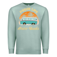 Seafoam pogue life outer banks retro vintage sunny Premium Sweatshirt - linhVisuals