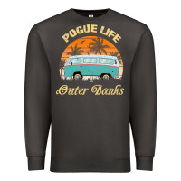 Smoke pogue life outer banks retro vintage sunny Premium Sweatshirt - linhVisuals