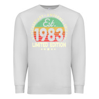 Dove Grey est. 1983 vintage 1983 limited edition 39th birthday retro pullover ho Premium Sweatshirt - linhVisuals