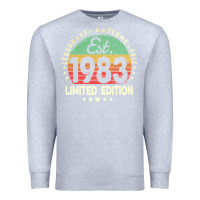 Heather Grey est. 1983 vintage 1983 limited edition 39th birthday retro pullover ho Premium Sweatshirt - linhVisuals