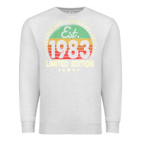 Oatmeal Heather est. 1983 vintage 1983 limited edition 39th birthday retro pullover ho Premium Sweatshirt - linhVisuals