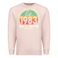 Pale Pink est. 1983 vintage 1983 limited edition 39th birthday retro pullover ho Premium Sweatshirt - linhVisuals