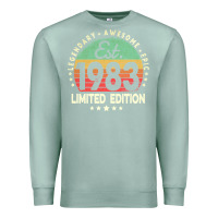 Seafoam est. 1983 vintage 1983 limited edition 39th birthday retro pullover ho Premium Sweatshirt - linhVisuals