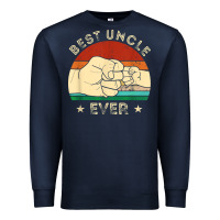 Navy vintage best uncle ever fist bump funny uncle fathers day Premium Sweatshirt - linhVisuals