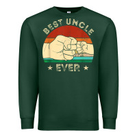 Sports Green vintage best uncle ever fist bump funny uncle fathers day Premium Sweatshirt - linhVisuals